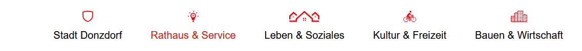 Zeigt die Menü-Leiste