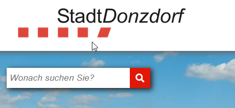 Zeigt das Suchfeld 